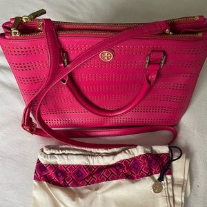 Tory Burch Perforated Leather Bag